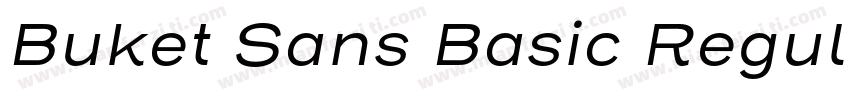Buket Sans Basic Regular字体转换